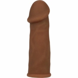 CalExotics Futurotic Brown Extender Sleeve 14cm Flexible TPR