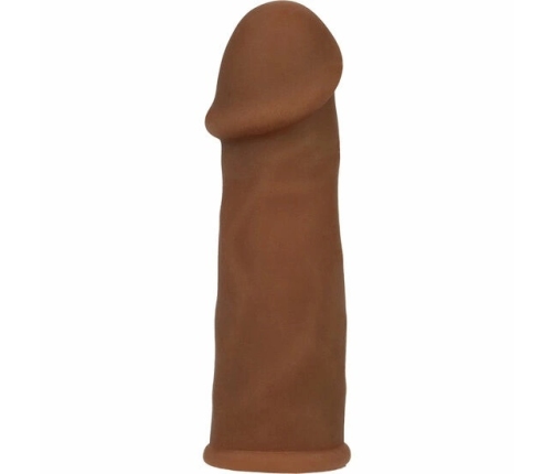 CalExotics Futurotic Brown Extender Sleeve 14cm Flexible TPR