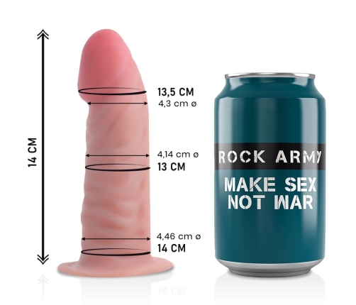 RockArmy Dual Density Tiger 14cm Intimate System with Suction Base TPE