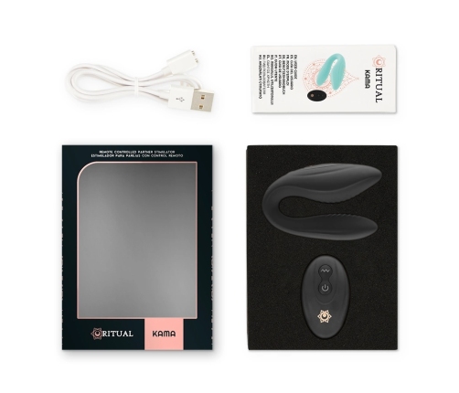 Rithual Kama Azabache Intimate Couples Device with Remote, Black