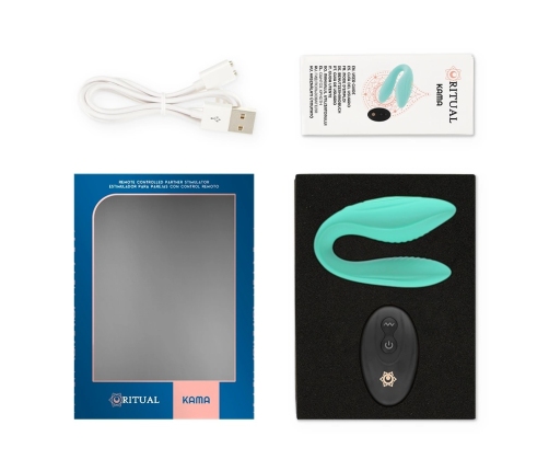 Rithual Kama Aqua Intimate Device for Couples with Remote, 10 Modes, Blue