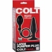 CalExotics COLT Large Inflatable Plug Black Silicone 11.5x3.75cm