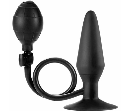 CalExotics COLT Large Inflatable Plug Black Silicone 11.5x3.75cm