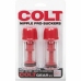 CalExotics COLT Nipple Suction Cups with Stimulating Wave System Red