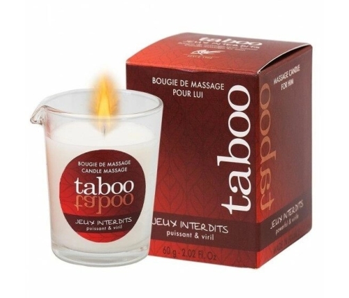 RUF Taboo Massage Candle Wild Lichen Aroma 60g - Natural Oil for Men