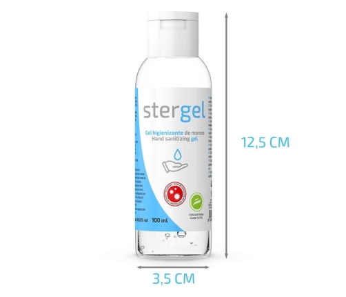 STERGEL Hydroalcoholic Hand Gel Aloe Vera 100ml - Advanced Hygiene Formula