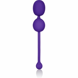 CalExotics Rechargeable Dual Kegel Trainer Purple 9x3.25cm Silicone