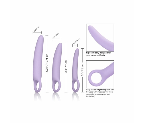CalExotics Dr. Laura Berman Alena Silicone Dilator Set, 3 Sizes