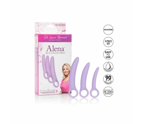 CalExotics Dr. Laura Berman Alena Silicone Dilator Set, 3 Sizes