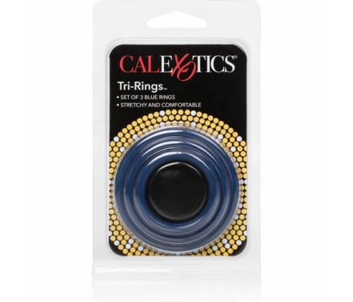 CalExotics Tri-Rings Blue Silicone Set of 3 Sizes - Flexible System