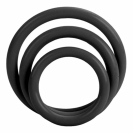 CalExotics Tri-Rings Black Set - Flexible Silicone Support Rings, 3 Sizes