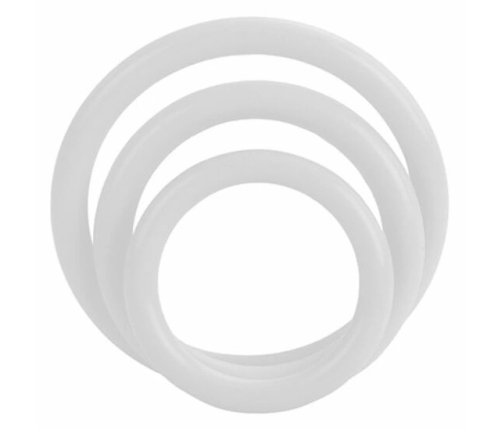 CalExotics Tri-Rings Glow In The Dark Silicone Ring Set 3 Sizes