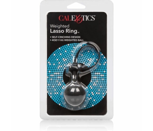 CalExotics Weighted Lasso Silicone Ring 4.5cm 110g Adjustable Black