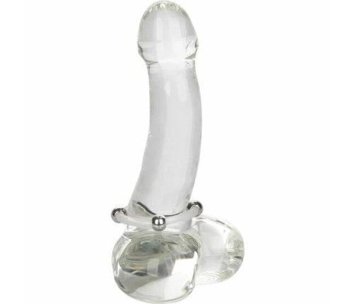 CalExotics Steel Beaded Silicone System Ring L 3.75cm Black