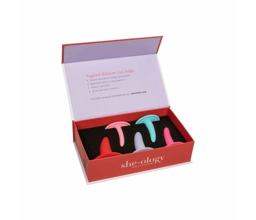 CalExotics She-Ology 5-Piece Silicone Dilator Set, Ergonomic Design