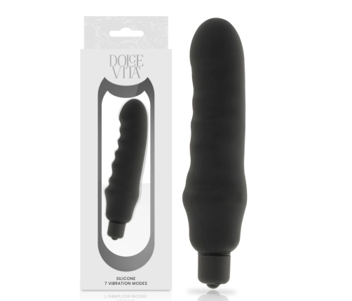 DOLCE VITA - GENIUS VIBRADOR SILICONA NEGRO