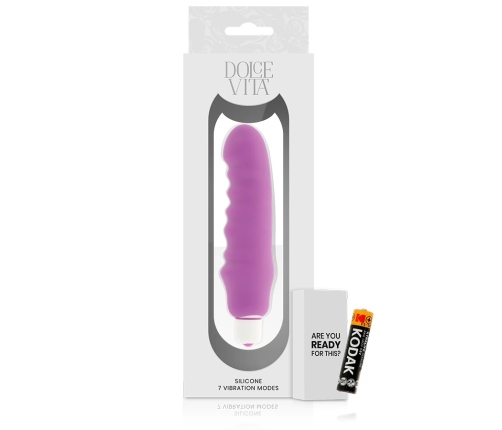 Dolce Vita Genius Purple Silicone Personal Wellness Device 150mm Waterproof