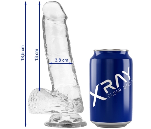 XRAY Transparent Intimate Model 18.5 cm - Flexible, Odorless, Jelly Material