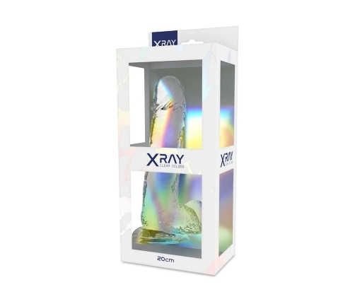 X RAY - CLEAR DILDO REALISTA TRANSPARENTE 20 CM -O- 4.5 CM