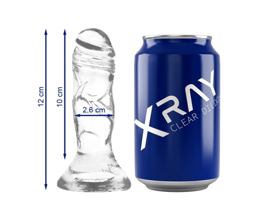 XRAY Clear Intimate Device 12 cm Transparent Flexible Jelly Model