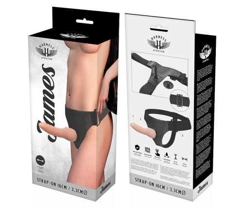 Harness Attraction James System 16cm Anatomical Intimate Machine