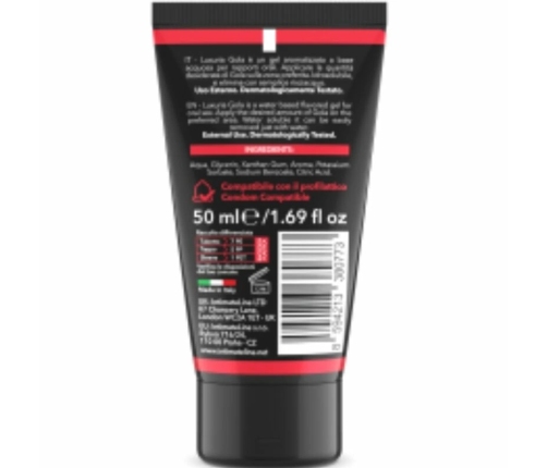 Intimateline Luxuria Strawberry Flavored Oral Gel 50ml - Moisturizing Formula