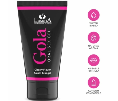 Intimateline Luxuria Oral Gel Cherry 50ml - Flavored Moisturizing Formula