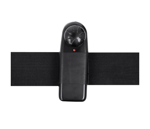 Harness Attraction Emmett Vibrating Strap-On System 16.5cm x 3.7cm Black