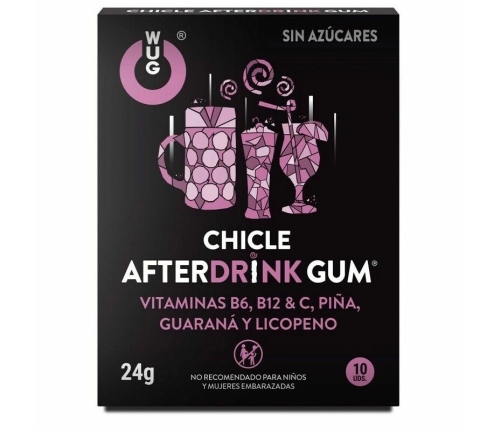 WUG After Drink Functional Chewing Gum Lemon-Pineapple 10 pcs