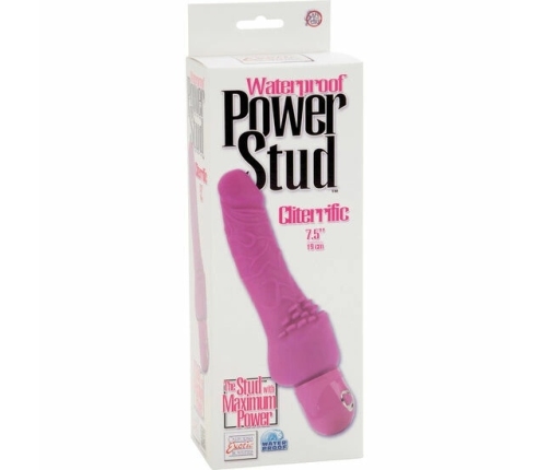 CalExotics Power Stud Cliterrific Pink Flexible Vibrating System 19cm