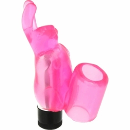 Seven Creations Silicone Finger Bunny - Flexible Intimate Ring, Pink Seven Creations Silicone Finger Bunny - Flexible Intimate Ring, Pink