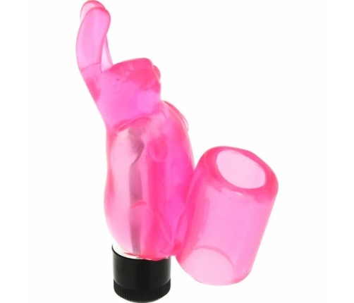 Seven Creations Silicone Finger Bunny - Flexible Intimate Ring, Pink