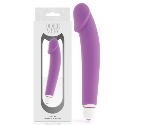 Dolce Vita Classic Purple Silicone Intimate Device 7-Mode Waterproof 158mm