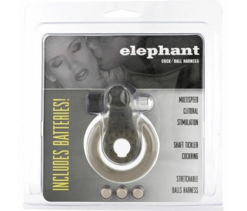Seven Creations Vibrating Intimate Ring with Elephant-Shaped Stimulator 13cm