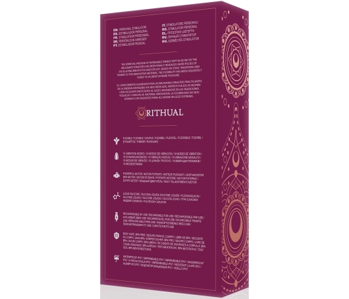 Rithual Kriya Orchid Flexible Intimate Massager Silicone Rechargeable