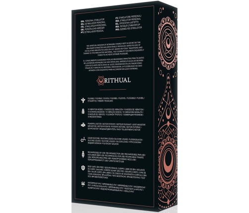 Rithual Kriya Rechargeable Intimate Device Black Medical Silicone