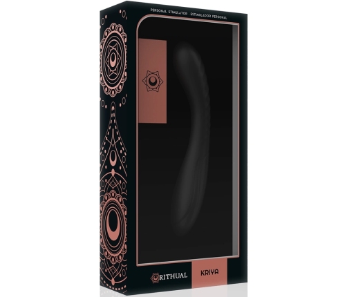 Rithual Kriya Rechargeable Intimate Device Black Medical Silicone
