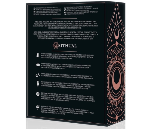 Rithual Nisha Rechargeable Kegel Trainer Black - 10 Modes, Medical Silicone