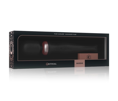 Rithual Akasha Wand 2.0 Black - Rechargeable Flexible Massager, 20 Modes