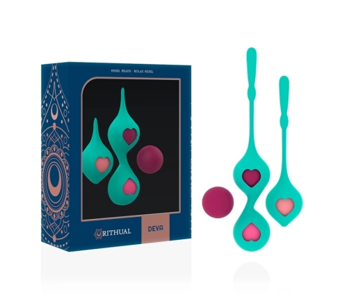 Rithual Deva Aqua Green Pelvic Floor Training Kit - 4 Weights, Silicone