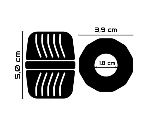 Powering PR11 Flexible Performance Ring 5 cm Black - Durable TPE System