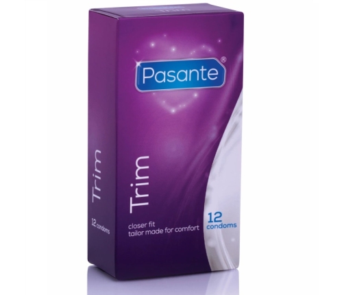 Pasante Trim 12 szt. prezerwatywy z cienką końcowką i zwężonym dopasowaniem