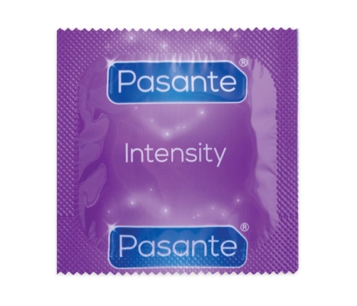 Pasante Ribs & Dots Intensity 3 pcs - Textured Latex Condoms 52mm