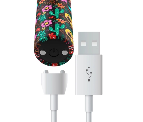 CUSTOM BULLETS - BALA RECARGABLE SKULL 10 INTENSIDADES