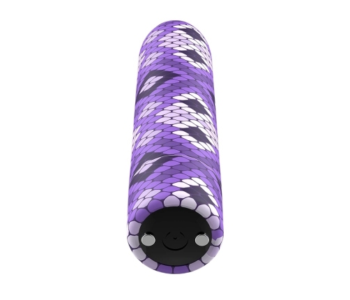 Custom Bullets Snake Magnetic Rechargeable Mini Massager Purple 6.25cm