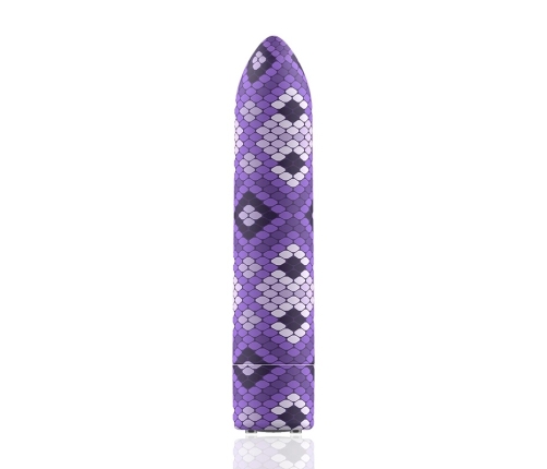 Custom Bullets Snake Magnetic Rechargeable Mini Massager Purple 6.25cm