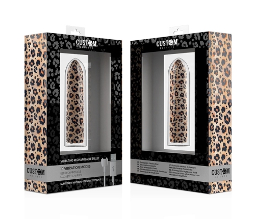 CUSTOM BULLETS - BALA RECARGABLE LEOPARD 10 INTENSIDADES