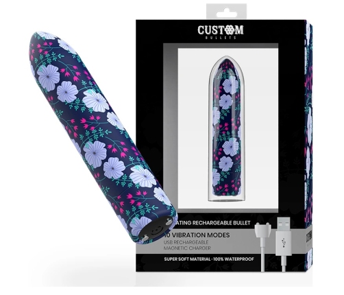 Custom Bullets Spring Magnetic Mini Massager 10 Modes 6.25cm Rechargeable