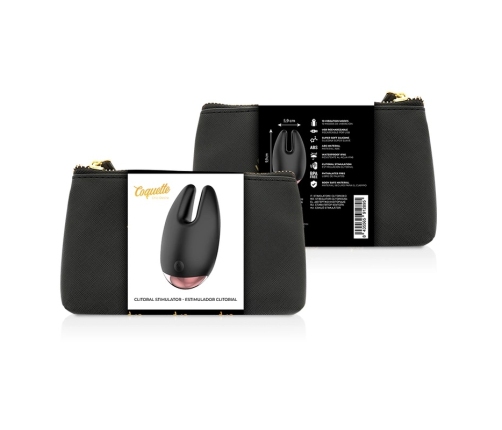 Coquette Chic Desire Black/Gold Clitoral Vibrating Device 10 Modes USB