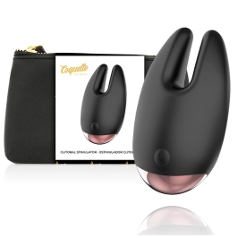 Coquette Chic Desire Black/Gold Clitoral Vibrating Device 10 Modes USB